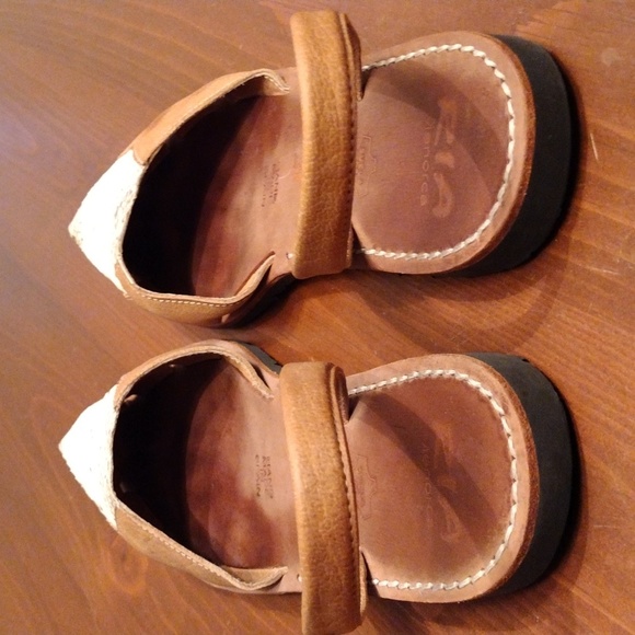 RIA Menorca Slingback Snakeskin Print Leather Sandals, Size (38) 7.5-8 US, Brown - Picture 6 of 7